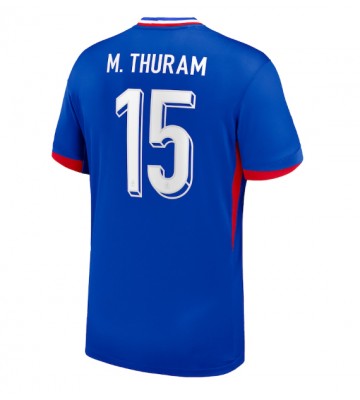 Frankrig Marcus Thuram #15 Hjemmebanetrøje EM 2024 Kort ærmer